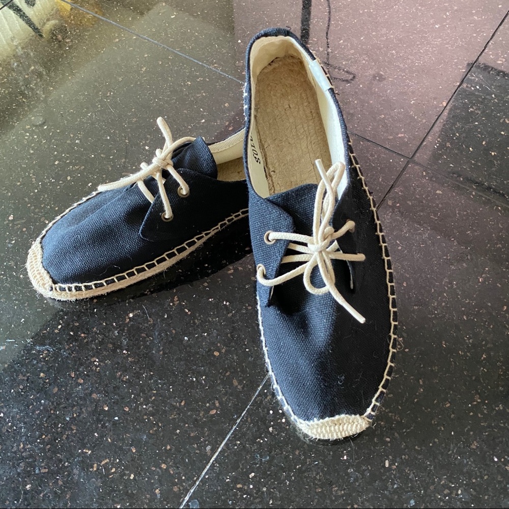soludos canvas derby lace up shoes